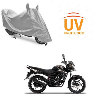 Atulit enterprises Two Wheeler Cover for Bajaj(Discover 150 s, Silver)