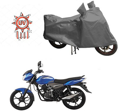 HYBRIDS COLLECTION Waterproof Two Wheeler Cover for Bajaj(Discover, Grey)
