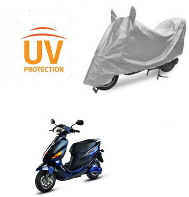 saanvi Two Wheeler Cover for Hero(Electric Cruz, Silver)