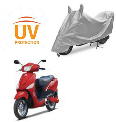 Atulit enterprises Waterproof Two Wheeler Cover for Hero(E Scoot, Silver)