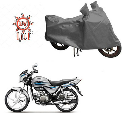 HYBRIDS COLLECTION Waterproof Two Wheeler Cover for Hero(Splendor Pro, Grey)