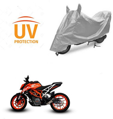 THE REAL ARV Waterproof Two Wheeler Cover for KTM(Duke 390, Silver)