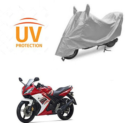 THE REAL ARV Waterproof Two Wheeler Cover for Yamaha(R15 s, Silver)