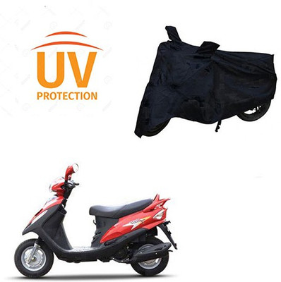 Atulit enterprises Two Wheeler Cover for Mahindra(Flyte, Black)