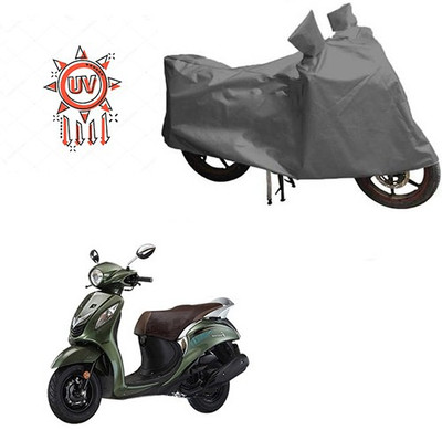 HYBRIDS COLLECTION Waterproof Two Wheeler Cover for Yamaha(Fascino, Grey)
