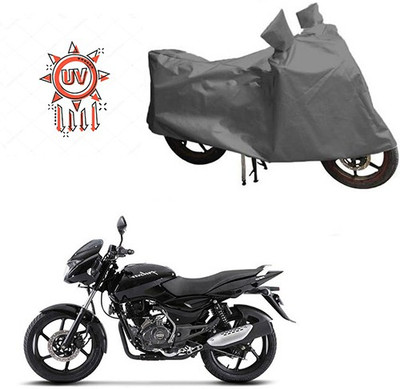HYBRIDS COLLECTION Waterproof Two Wheeler Cover for Bajaj(Pulsar 150, Grey)