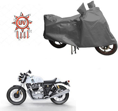 THE REAL ARV Waterproof Two Wheeler Cover for Royal Enfield(Continental GT, Grey)