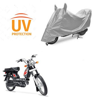 THE REAL ARV Waterproof Two Wheeler Cover for TVS(Heavy Duty Super XL, Silver)