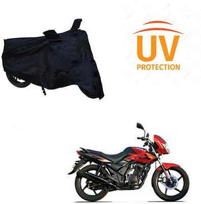 Atulit enterprises Two Wheeler Cover for TVS(Flame DS 125, Black)