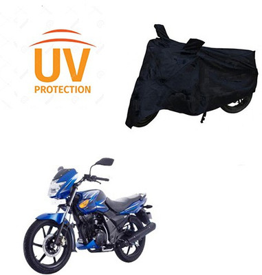 Atulit enterprises Two Wheeler Cover for TVS(Flame SR125, Black)