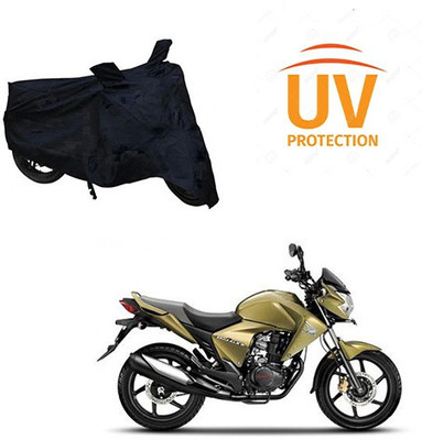 Atulit enterprises Two Wheeler Cover for Honda(Unicorn Dazzler, Black)