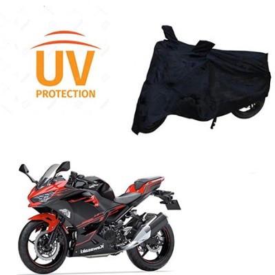 Atulit enterprises Two Wheeler Cover for Kawasaki(Ninja 250, Black)