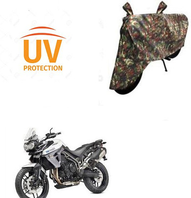 HYBRIDS COLLECTION Waterproof Two Wheeler Cover for Triumph(Tiger 800 XCA, Multicolor)