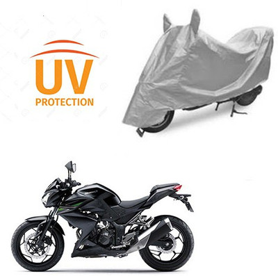 THE REAL ARV Waterproof Two Wheeler Cover for Kawasaki(Z250, Silver)