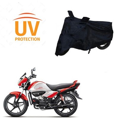 Atulit enterprises Two Wheeler Cover for Hero(Splendor I Smart, Black)