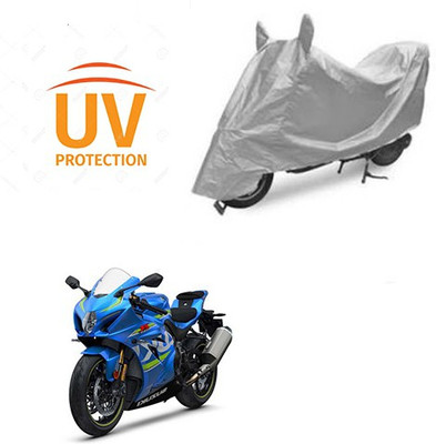 Atulit enterprises Two Wheeler Cover for Suzuki(GSX, Silver)