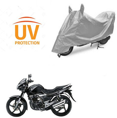 Atulit enterprises Two Wheeler Cover for Suzuki(GS 150R, Silver)