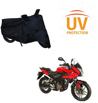 Atulit enterprises Two Wheeler Cover for Bajaj(Pulsar AS 150, Black)