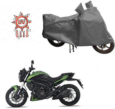 HYBRIDS COLLECTION Waterproof Two Wheeler Cover for Bajaj(Dominar, Grey)