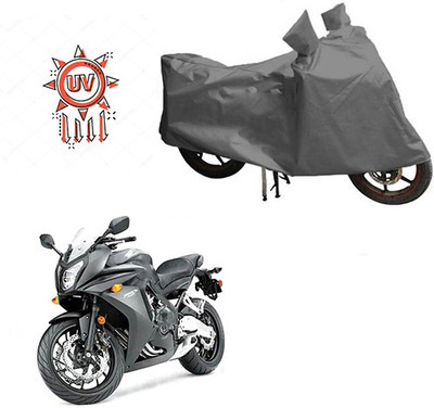 HYBRIDS COLLECTION Waterproof Two Wheeler Cover for Honda(CBR 650F, Grey)