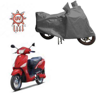 THE REAL ARV Waterproof Two Wheeler Cover for Hero(E Scoot, Grey)