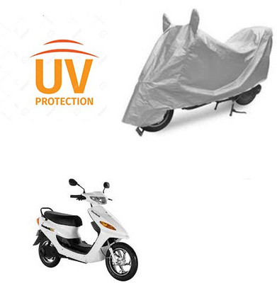 Atulit enterprises Two Wheeler Cover for Indus(Yo Electron, Silver)