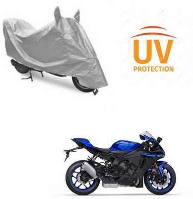 Atulit enterprises Two Wheeler Cover for Yamaha(YZF R1, Silver)