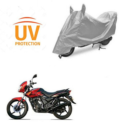HYBRIDS COLLECTION Waterproof Two Wheeler Cover for TVS(Flame DS 125, Silver)