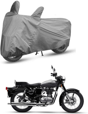 AutoGalaxy Two Wheeler Cover for Royal Enfield(Bullet 350, Grey)