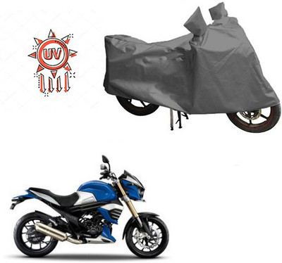 HYBRIDS COLLECTION Waterproof Two Wheeler Cover for Mahindra(MOJO XT 300, Grey)