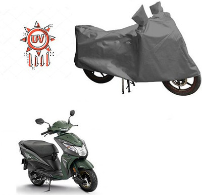 HYBRIDS COLLECTION Waterproof Two Wheeler Cover for Honda(Deo, Grey)