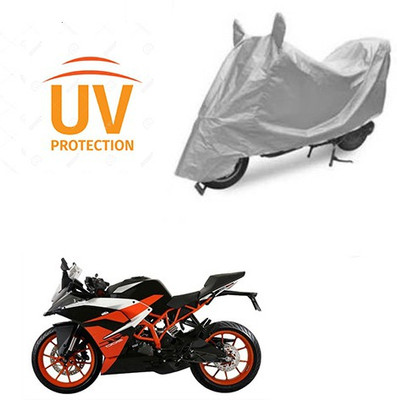 Atulit enterprises Two Wheeler Cover for KTM(RC 390, Silver)