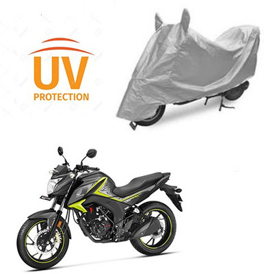 Feel heaven Two Wheeler Cover for Honda(CB Hornet 160, Silver)