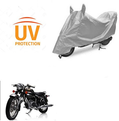 Atulit enterprises Two Wheeler Cover for Royal Enfield(Electra Delux, Silver)