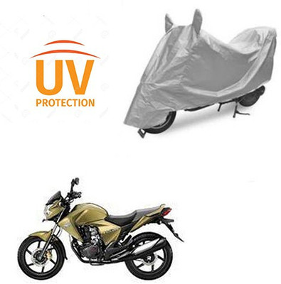 THE REAL ARV Waterproof Two Wheeler Cover for Honda(Dazzler, Silver)