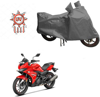 HYBRIDS COLLECTION Waterproof Two Wheeler Cover for Hero(Xtreme, Grey)