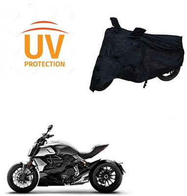 Atulit enterprises Two Wheeler Cover for Ducati(Diavel, Black)