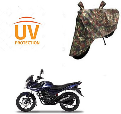 HYBRIDS COLLECTION Waterproof Two Wheeler Cover for Bajaj(Discover 125 DTS-i, Multicolor)