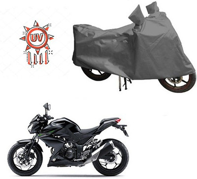 HYBRIDS COLLECTION Waterproof Two Wheeler Cover for Kawasaki(Z250, Grey)