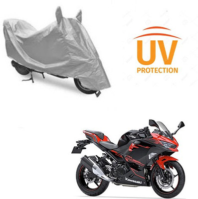 Atulit enterprises Two Wheeler Cover for Kawasaki(Ninja 250, Silver)
