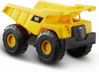 KRU MIR Unbreakable Pull Along Back Excavator Contruction Engineering Friction Power,Dumper Trucks Vehicle Baby for Kids,Boys Baby Toys for Kids 3 Years,Cat Dumper.(yellow, black, Pack of: 1)