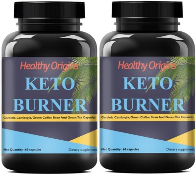 Healthy Origins Keto Capsules for Women Weight Loss (Pack Of 2) Premium(2 x 60 No)