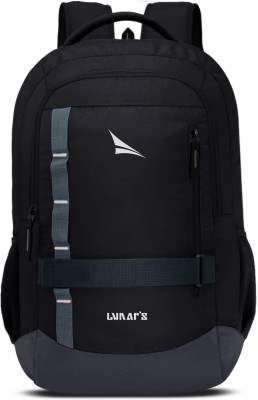 Lunar Bingo -3 Compartment Premium Quality, Office/College/School Laptop Bag for upto 15.6” Laptop with internal organiser 48 L Laptop Backpack(Black)