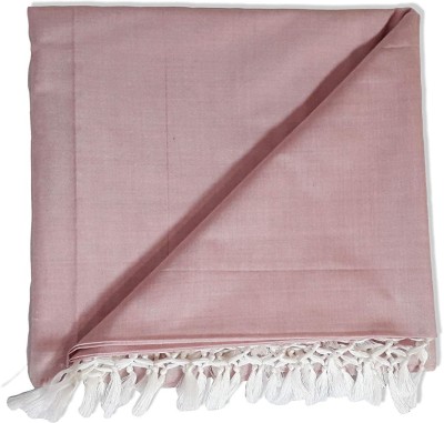 HAIDER ALI AND SONS Solid Single Top Sheet for  Heavy Winter(Cotton, Pink)