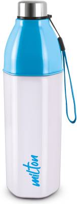 MILTON Kool Hexone 1200 Insulated Water Bottle, 1.12 Litres, White 1120 ml Bottle  (Pack of 1, White, Blue, PET)