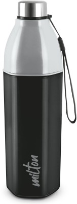 MILTON Kool Hexone 1200 Insulated Water Bottle, 1.12 Litres, Black 1120 ml Bottle(Pack of 1, Black, Grey, PET)