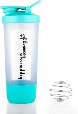 JohnMacc 600 ml Plastic Shaker(Pack of 1, Black)