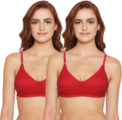 BodyCare Women Full Coverage Non Padded Bra(Red)