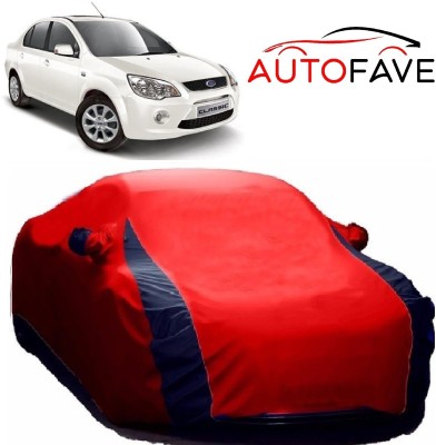 AutoFave Car Cover For Ford Fiesta Classic (With Mirror Pockets)(Red)