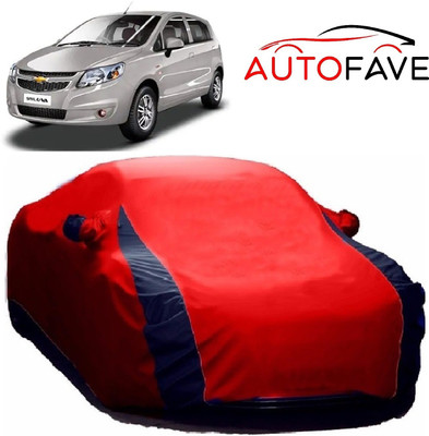 AutoFave Car Cover For Chevrolet Sail UVA (With Mirror Pockets)(Red)